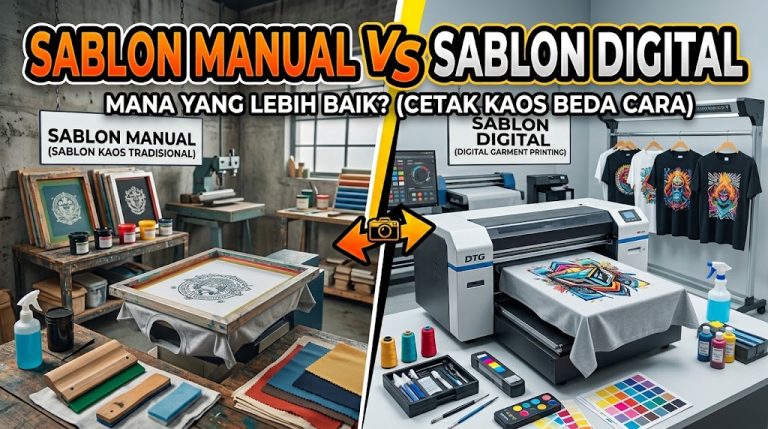 Perbedaan Sablon Manual vs Digital